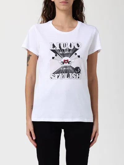 LIU •JO T-SHIRT LIU JO WOMAN COLOR WHITE,H56562001