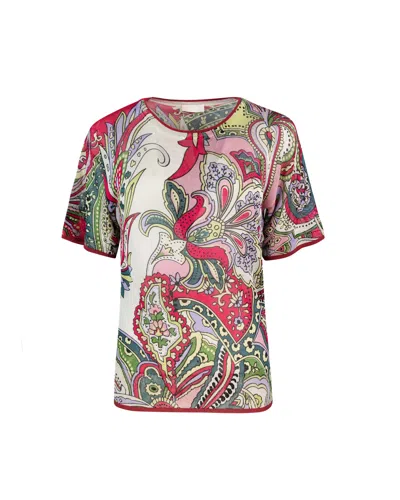 Liu •jo T-shirt Maioliche All-over In Multicolour