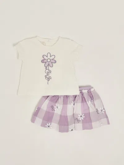 Liu •jo Babies' T-shirt+skirt Suit In White