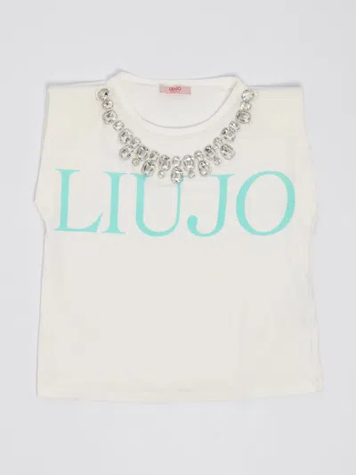 Liu •jo Kids' T-shirt T-shirt In B.co-celeste