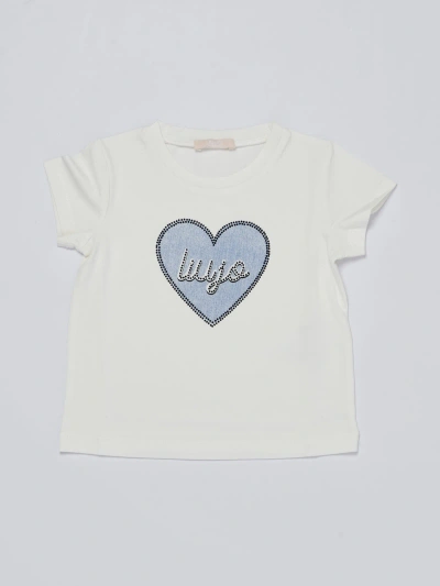 Liu •jo Kids' T-shirt T-shirt In Bianco-blu