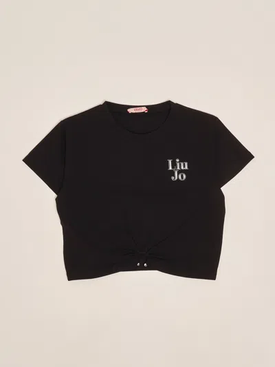 Liu •jo Kids' T-shirt T-shirt In Black