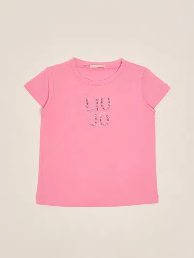 Liu •jo Kids' T-shirt T-shirt In Pink