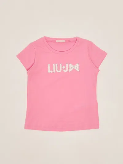Liu •jo Kids' T-shirt T-shirt In Pink