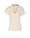 Liu •jo Collared V-neck Short Sleeves T-shirt In White