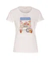 Liu •jo Crewneck Graphic Print Logo T-shirt In White