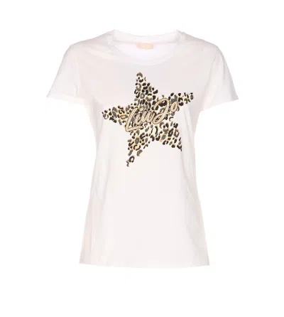 Liu •jo Liu Jo Logo Embellished T-shirt In White
