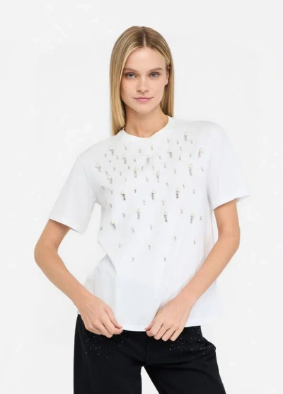 Liu •jo T-shirt Woman Liu Jo Cf5072 Js088 111 In White