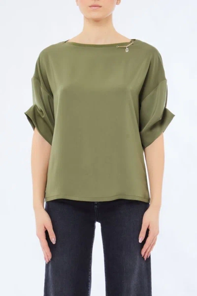 Liu •jo T-shirt Woman Liu Jo Mf5211 J7821 90512 In Green