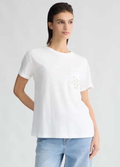 Liu •jo T-shirt Woman Liu Jo Wa5140 Js904 M9498 In White