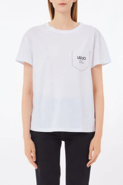 Liu •jo T-shirt Woman Liu Jo Wa5145 J4893 M9446 In White