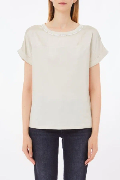 Liu •jo T-shirt Woman Liu Jo Wa5159 J5923 2030 In Neutral