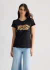 Liu •jo T-shirt Woman Liu Jo Wa5240 Js923 M9623 In Black