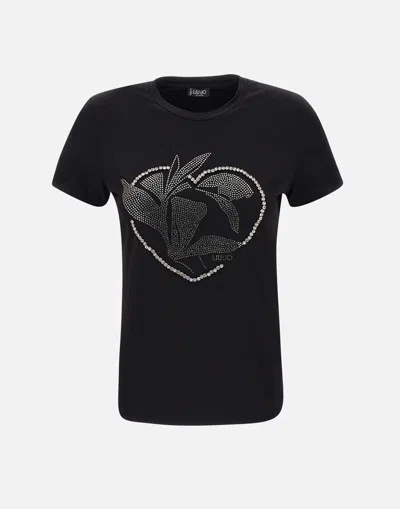 Liu •jo T-shirt Liu Jo Woman Color Black 1 In Black