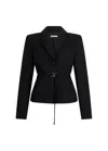 Liu •jo Tailored Black Jacket With Classic Lapel In Black