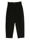 Liu •jo Tailored Black Trousers With Fitted Waist In Black