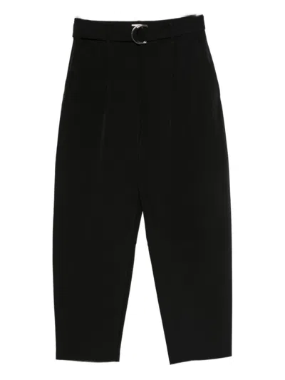 LIU •JO TAILORED BLACK TROUSERS WITH FITTED WAIST