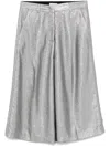 Liu •jo Tailored Shorts In Silver