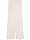 Liu •jo Wide Trousers In Neutrals