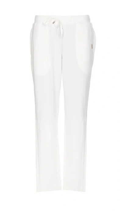 Liu •jo White Pants Elasticized And Coulisse