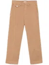 Liu •jo Tapered Trousers In Brown