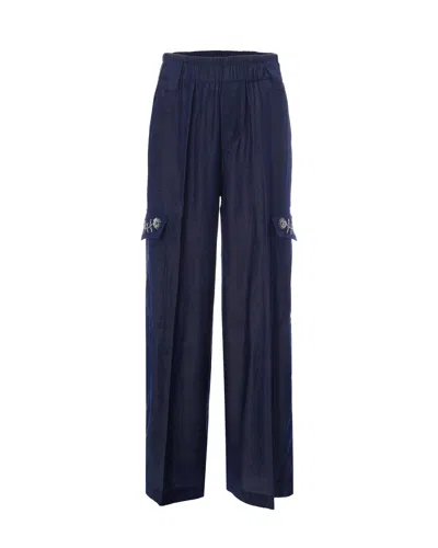 Liu •jo Liu Jo Tasconi Cargo Pants In Blue