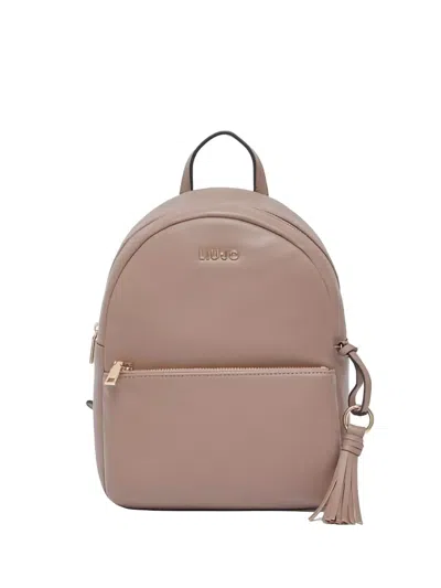 Liu •jo Tassel Detail Backpack In Neutral