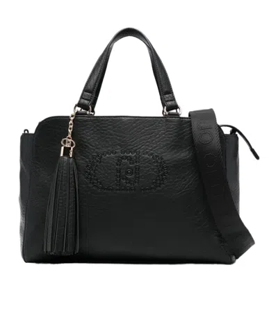 Liu •jo Liu Jo Tassel Detailed Zipped Tote Bag In Black
