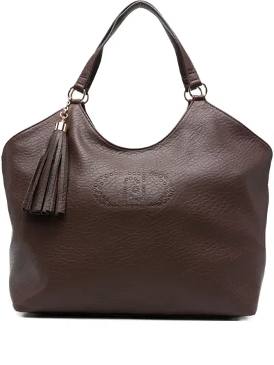 Liu •jo Tassel-embellished Tote Bag In Brown