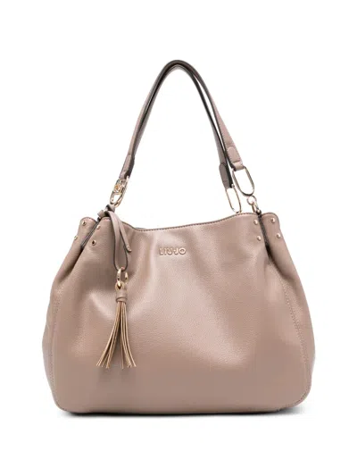 Liu •jo Tassel-detail Tote Bag In Brown