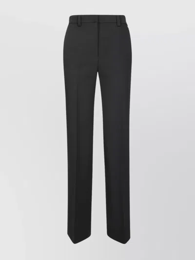 Liu •jo Technical Palazzo Trousers And Pockets In Black