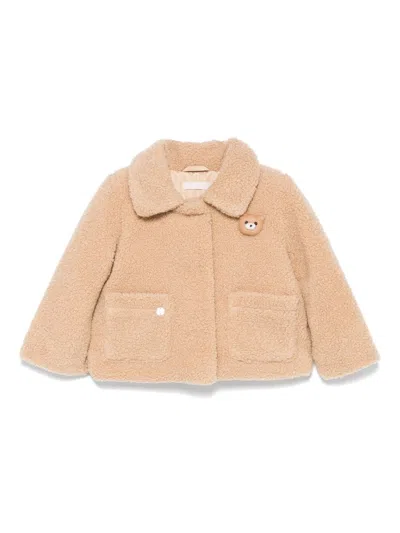 Liu •jo Babies' Teddy Jacket In Brown