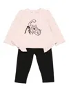 Liu •jo Telephone-print Trouser Set In Black