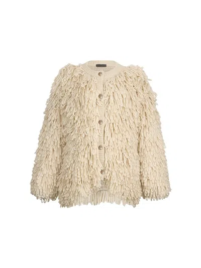 LIU •JO TEXTURED BUTTON-UP COAT
