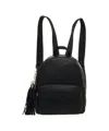 Liu •jo Textured Faux Leather Backpack In Black