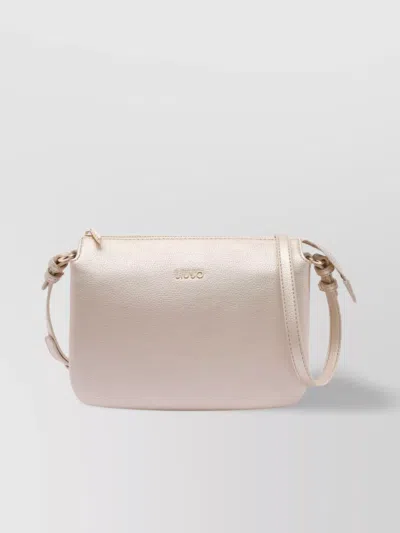 Liu •jo Textured Finish Shoulder Bag With Adjustable Strap In Red