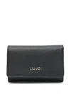 Liu •jo Textured-finish Wallet In Black