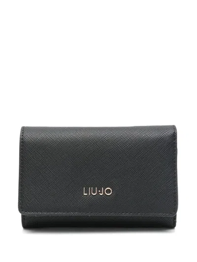 Liu •jo Textured-finish Wallet In Black