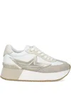 Liu •jo Textured-panels Platform Sneakers In White