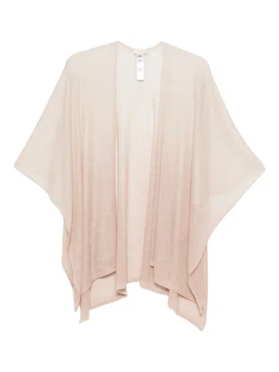 Liu •jo Textured Poncho In Neutral