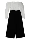 Liu •jo Tie-strap Belted Jumpsuit In Black
