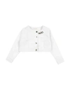 Liu •jo Toddler Girl Denim Outerwear White Size 7 Cotton, Elastane In White