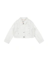 Liu •jo Toddler Girl Jacket White Size 6 Cotton, Elastane In White