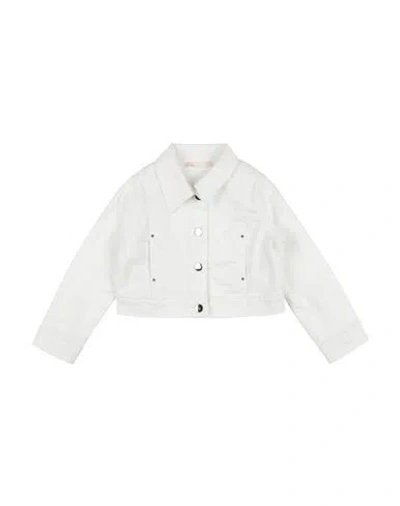 Liu •jo Babies'  Toddler Girl Jacket White Size 6 Cotton, Elastane