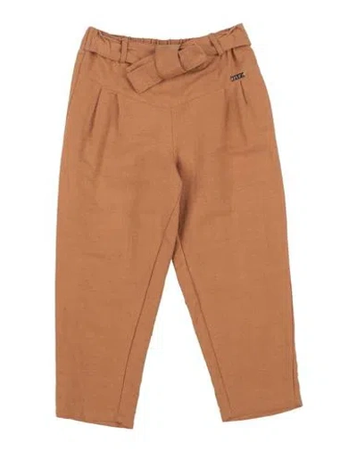 Liu •jo Babies'  Toddler Girl Pants Camel Size 6 Cotton, Linen In Brown