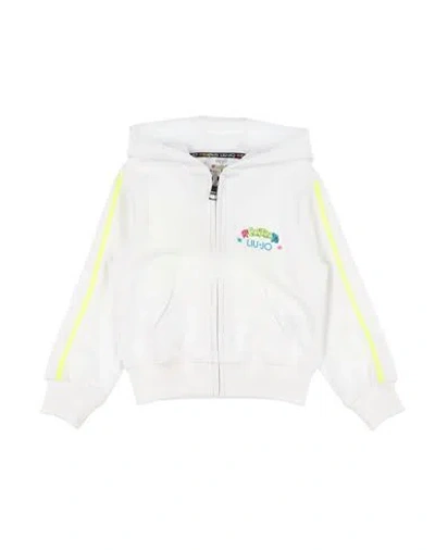 Liu •jo Babies'  Toddler Girl Sweatshirt White Size 4 Cotton, Elastane