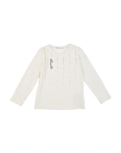 Liu •jo Babies'  Toddler Girl T-shirt Ivory Size 6 Cotton, Elastane In White