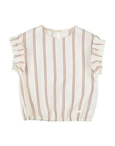 Liu •jo Babies'  Toddler Girl Top Ivory Size 4 Cotton, Linen, Viscose In White