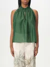 Liu •jo Sleeveless Wide Model Top In Apple Green