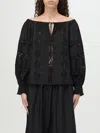 Liu •jo Liu Jo Black Cotton Blouse In Schwarz